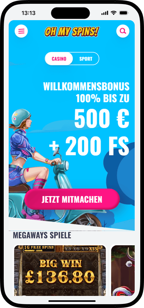 Ohmyspins Casino Startseite